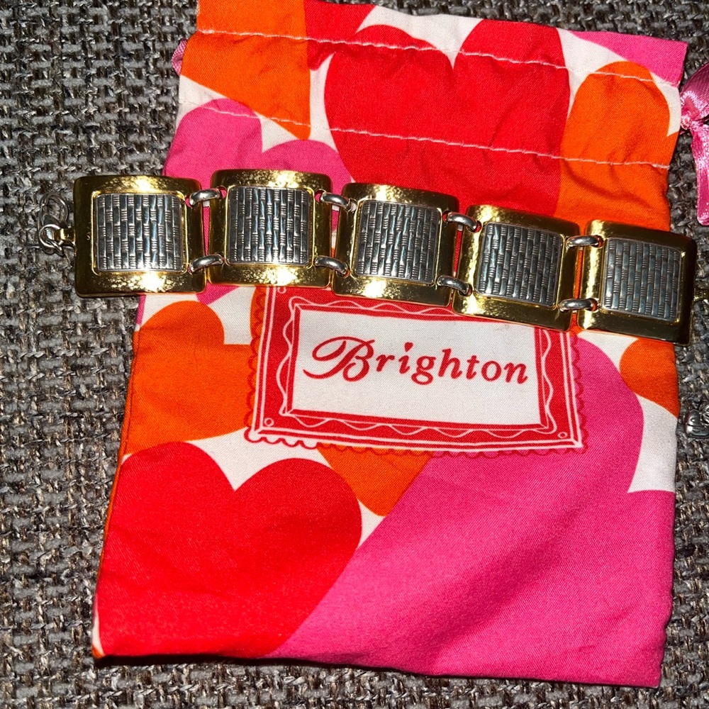 Brighton Pharaoh's Gift Gold Silver Link Bracelet